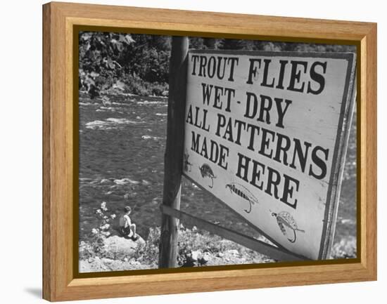 Trout: Wet - Dry All Patterns Made Here Between North Creek and North River, Hudson River Valley-Margaret Bourke-White-Framed Premier Image Canvas