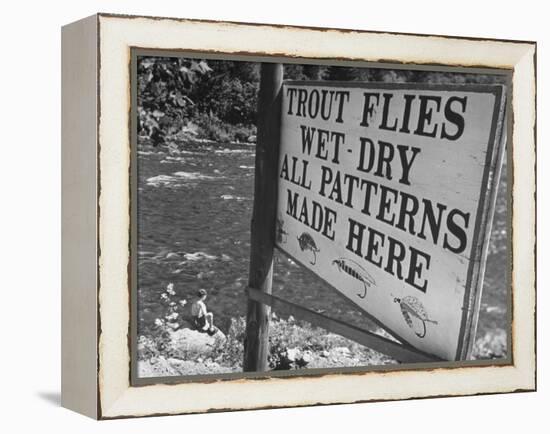 Trout: Wet - Dry All Patterns Made Here Between North Creek and North River, Hudson River Valley-Margaret Bourke-White-Framed Premier Image Canvas