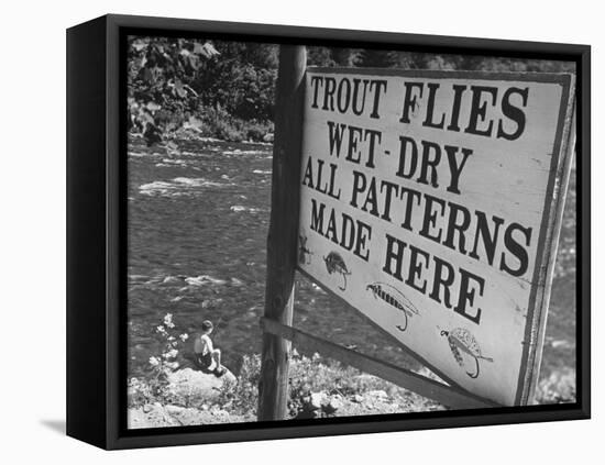 Trout: Wet - Dry All Patterns Made Here Between North Creek and North River, Hudson River Valley-Margaret Bourke-White-Framed Premier Image Canvas