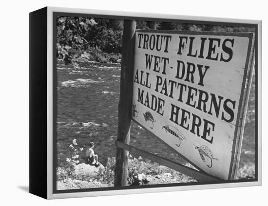 Trout: Wet - Dry All Patterns Made Here Between North Creek and North River, Hudson River Valley-Margaret Bourke-White-Framed Premier Image Canvas