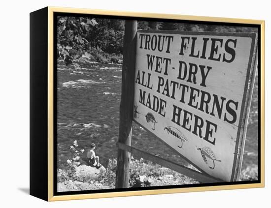Trout: Wet - Dry All Patterns Made Here Between North Creek and North River, Hudson River Valley-Margaret Bourke-White-Framed Premier Image Canvas