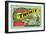 Troutdale, Oregon Trout Label-Lantern Press-Framed Art Print