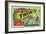 Troutdale, Oregon Trout Label-Lantern Press-Framed Art Print