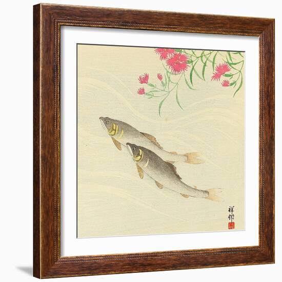 Trouts and Wild Pink-Koson Ohara-Framed Giclee Print