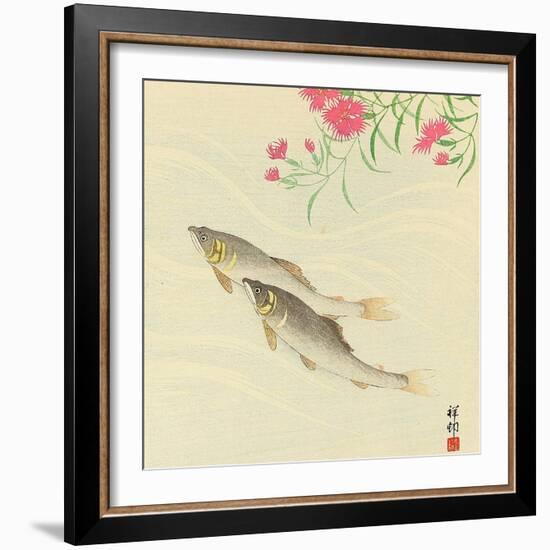 Trouts and Wild Pink-Koson Ohara-Framed Giclee Print