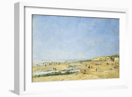 Trouville, General View of the Beach-Eug?ne Boudin-Framed Giclee Print