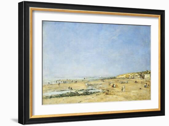 Trouville, General View of the Beach-Eug?ne Boudin-Framed Giclee Print