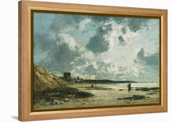 Trouville, the Black Rocks, C.1860-1865-Eugène Boudin-Framed Premier Image Canvas