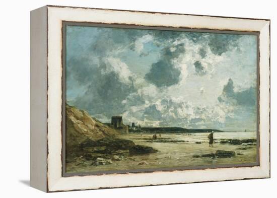 Trouville, the Black Rocks, C.1860-1865-Eugène Boudin-Framed Premier Image Canvas
