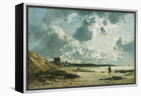 Trouville, the Black Rocks, C.1860-1865-Eugène Boudin-Framed Premier Image Canvas