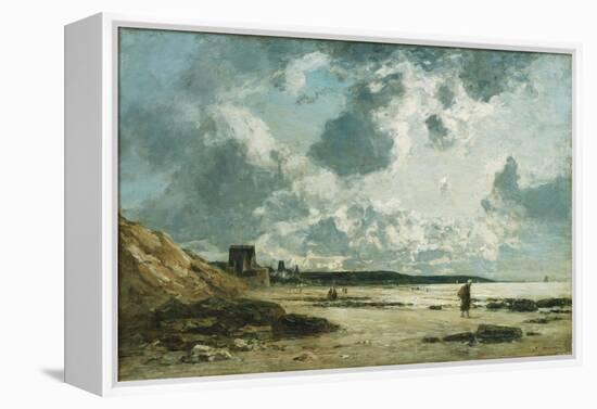 Trouville, the Black Rocks, C.1860-1865-Eugène Boudin-Framed Premier Image Canvas