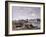 Trouville: View Toward Deauville on Market Day; Trouville: Vue Prise De Deauville, Un Jour De…-Eugène Boudin-Framed Giclee Print