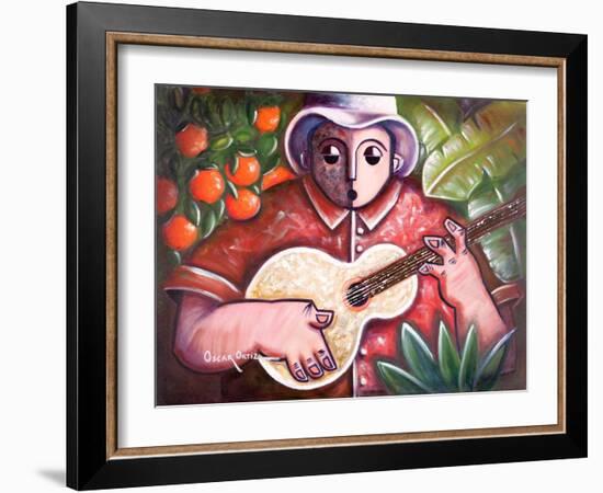 Trovando En Las Marias-Oscar Ortiz-Framed Giclee Print