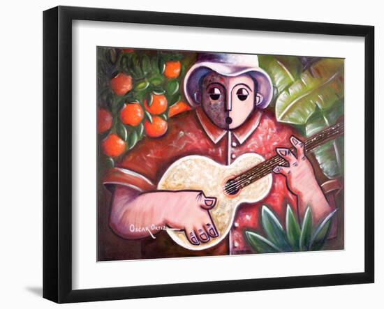 Trovando En Las Marias-Oscar Ortiz-Framed Giclee Print