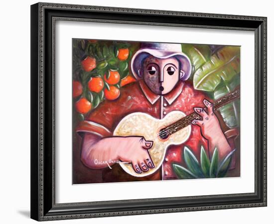 Trovando En Las Marias-Oscar Ortiz-Framed Giclee Print