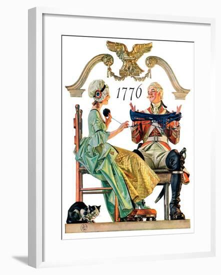 "Truce,"July 4, 1931-Joseph Christian Leyendecker-Framed Giclee Print