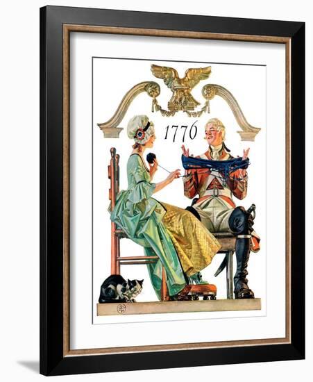 "Truce,"July 4, 1931-Joseph Christian Leyendecker-Framed Giclee Print