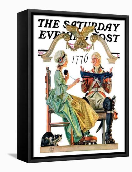 "Truce," Saturday Evening Post Cover, July 4, 1931-Joseph Christian Leyendecker-Framed Premier Image Canvas