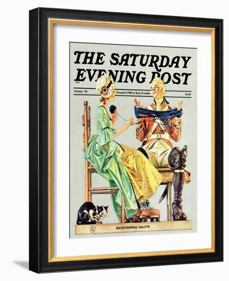 "Truce," Saturday Evening Post Cover, October 1, 1975-Joseph Christian Leyendecker-Framed Giclee Print