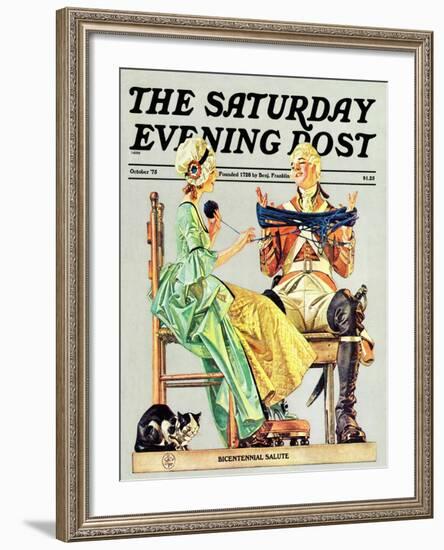 "Truce," Saturday Evening Post Cover, October 1, 1975-Joseph Christian Leyendecker-Framed Giclee Print