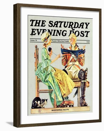 "Truce," Saturday Evening Post Cover, October 1, 1975-Joseph Christian Leyendecker-Framed Giclee Print