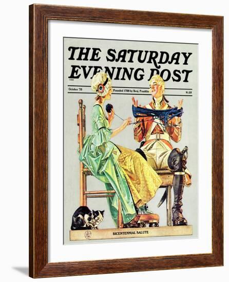 "Truce," Saturday Evening Post Cover, October 1, 1975-Joseph Christian Leyendecker-Framed Giclee Print