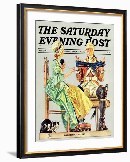 "Truce," Saturday Evening Post Cover, October 1, 1975-Joseph Christian Leyendecker-Framed Giclee Print