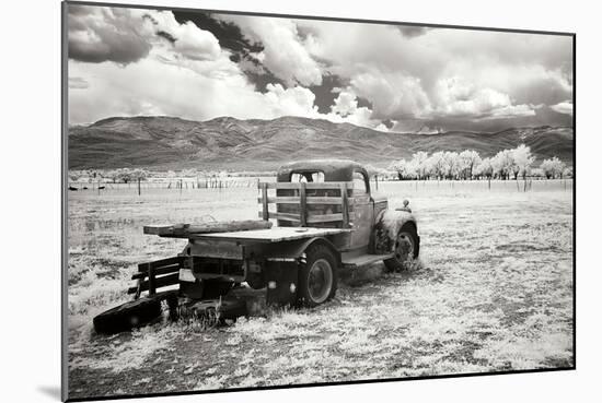 Truck in Field-George Johnson-Mounted Photographic Print