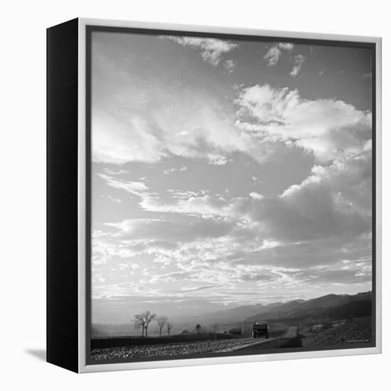 Truck on a Rural Road in Part of the Poor Valley, Home of Folk Music Legends the Carter Family-Eric Schaal-Framed Premier Image Canvas