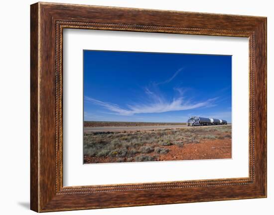 Truck Riding Through the Outback of South Australia, Australia, Pacific-Michael Runkel-Framed Photographic Print