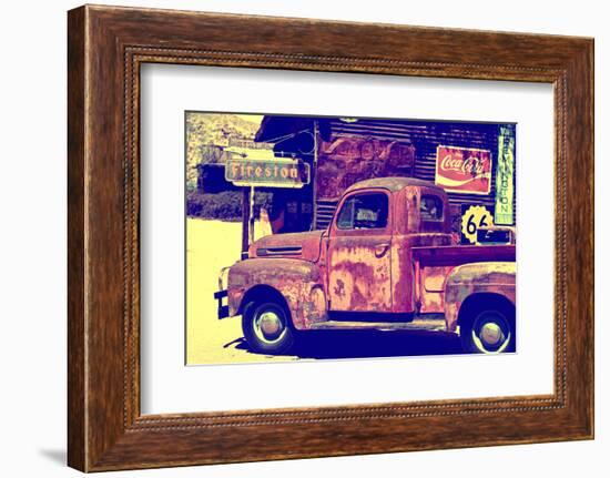 Truck - Route 66 - Gas Station - Arizona - United States-Philippe Hugonnard-Framed Photographic Print