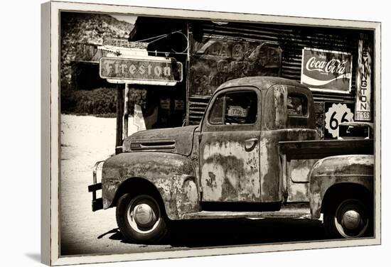Truck - Route 66 - Gas Station - Arizona - United States-Philippe Hugonnard-Framed Premier Image Canvas