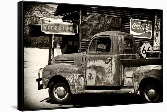 Truck - Route 66 - Gas Station - Arizona - United States-Philippe Hugonnard-Framed Premier Image Canvas