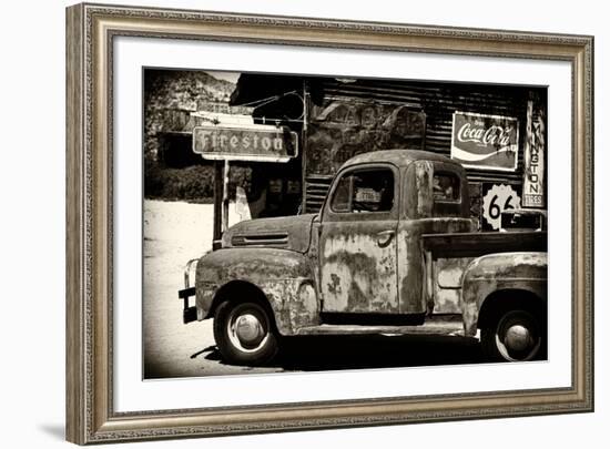 Truck - Route 66 - Gas Station - Arizona - United States-Philippe Hugonnard-Framed Photographic Print