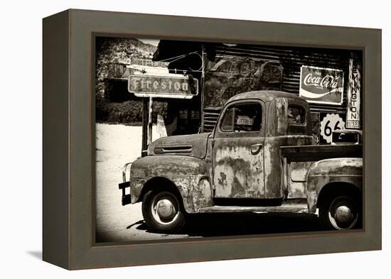 Truck - Route 66 - Gas Station - Arizona - United States-Philippe Hugonnard-Framed Premier Image Canvas