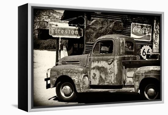 Truck - Route 66 - Gas Station - Arizona - United States-Philippe Hugonnard-Framed Premier Image Canvas