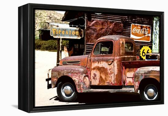 Truck - Route 66 - Gas Station - Arizona - United States-Philippe Hugonnard-Framed Premier Image Canvas