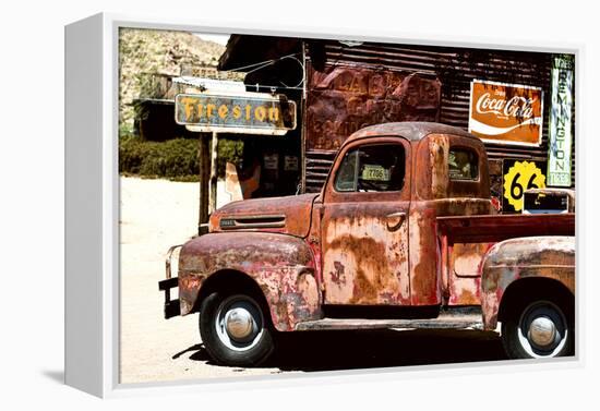 Truck - Route 66 - Gas Station - Arizona - United States-Philippe Hugonnard-Framed Premier Image Canvas