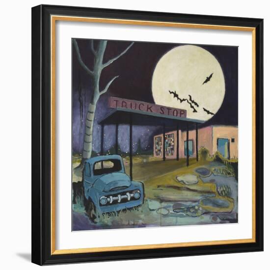 Truck Stop, 2015-Anastasia Lennon-Framed Giclee Print