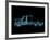 Truck X-Ray Blue Transparent Isolated on Black-sauliusl-Framed Art Print