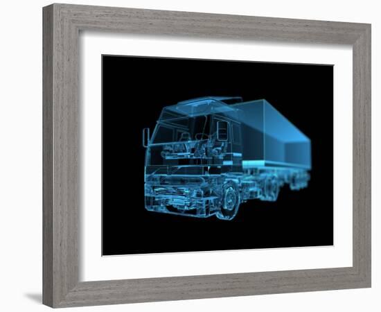 Truck-sauliusl-Framed Art Print