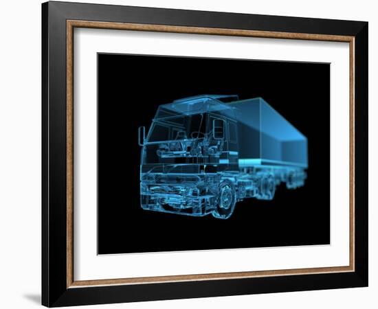 Truck-sauliusl-Framed Art Print