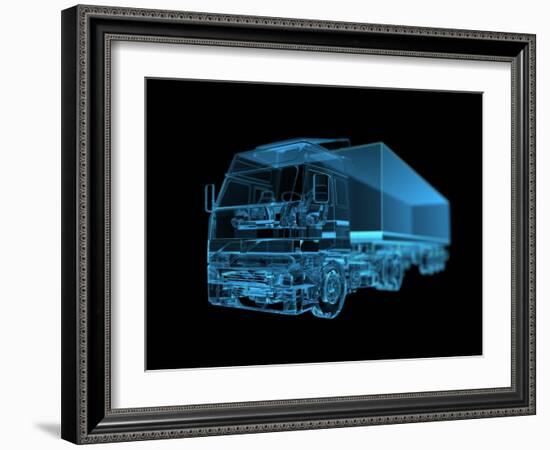 Truck-sauliusl-Framed Art Print