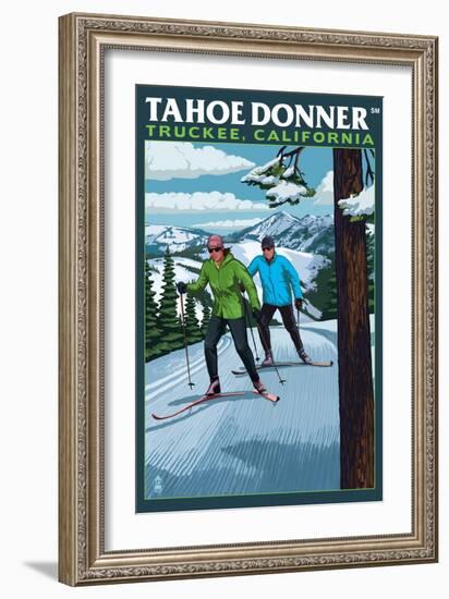 Truckee, California - Tahoe Donner-Lantern Press-Framed Art Print