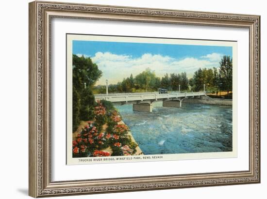 Truckee River, Reno, Nevada-null-Framed Art Print