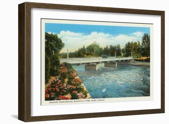 Truckee River, Reno, Nevada-null-Framed Art Print