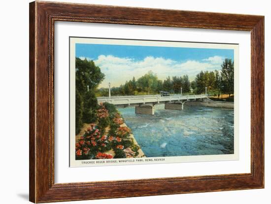 Truckee River, Reno, Nevada-null-Framed Art Print