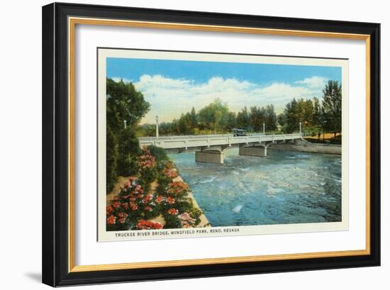 Truckee River, Reno, Nevada-null-Framed Art Print