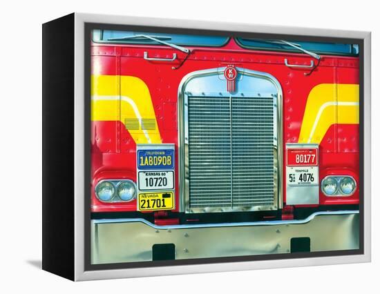 Trucking-Brian James-Framed Stretched Canvas