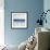 True Blue Ocean I-Julia Purinton-Framed Art Print displayed on a wall